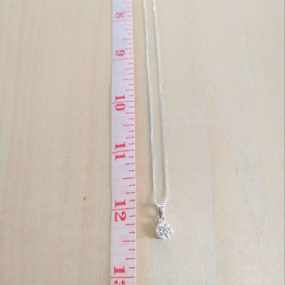 Diamond Pendant and Chain - Picture 4 of 6